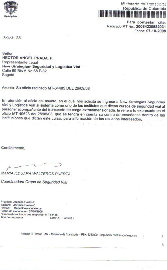 Avalados por MINTRANSPORTE